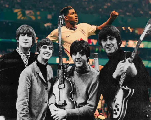 The Beatles con Jude Bellingham celebrando