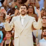 Bad Bunny durante una presentación en Milán, julio de 2026