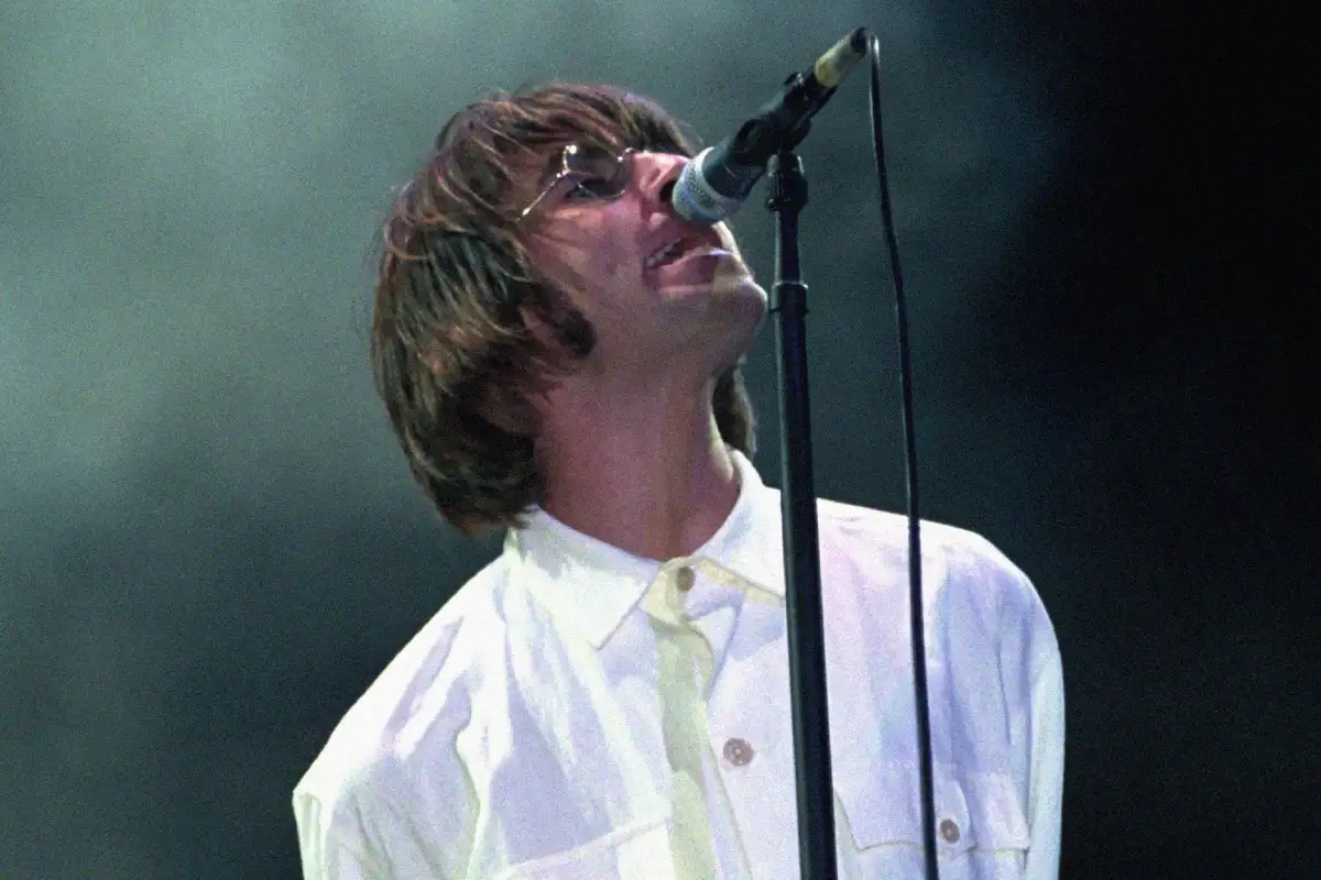 Liam Gallagher de Oasis en Knebworth