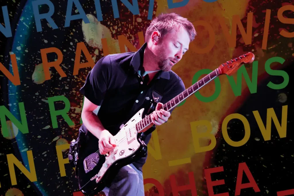 Radiohead con In Rainbows de fondo