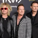 Billie Joe Armstrong, Mike Dirnt y Tré Cool de Green Day en el estreno de Nimrods en Los Ángeles