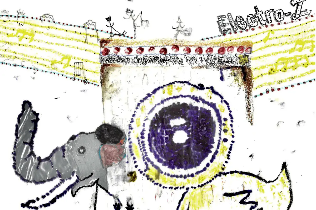 Electro-Z en la portada del tributo En Ficción