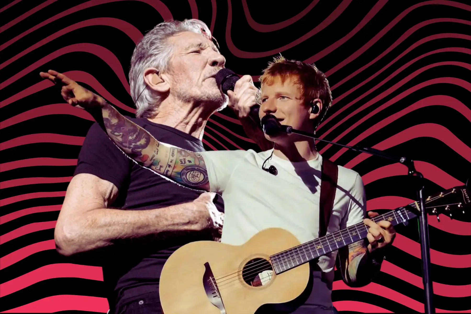 Roger Waters y Ed Sheeran