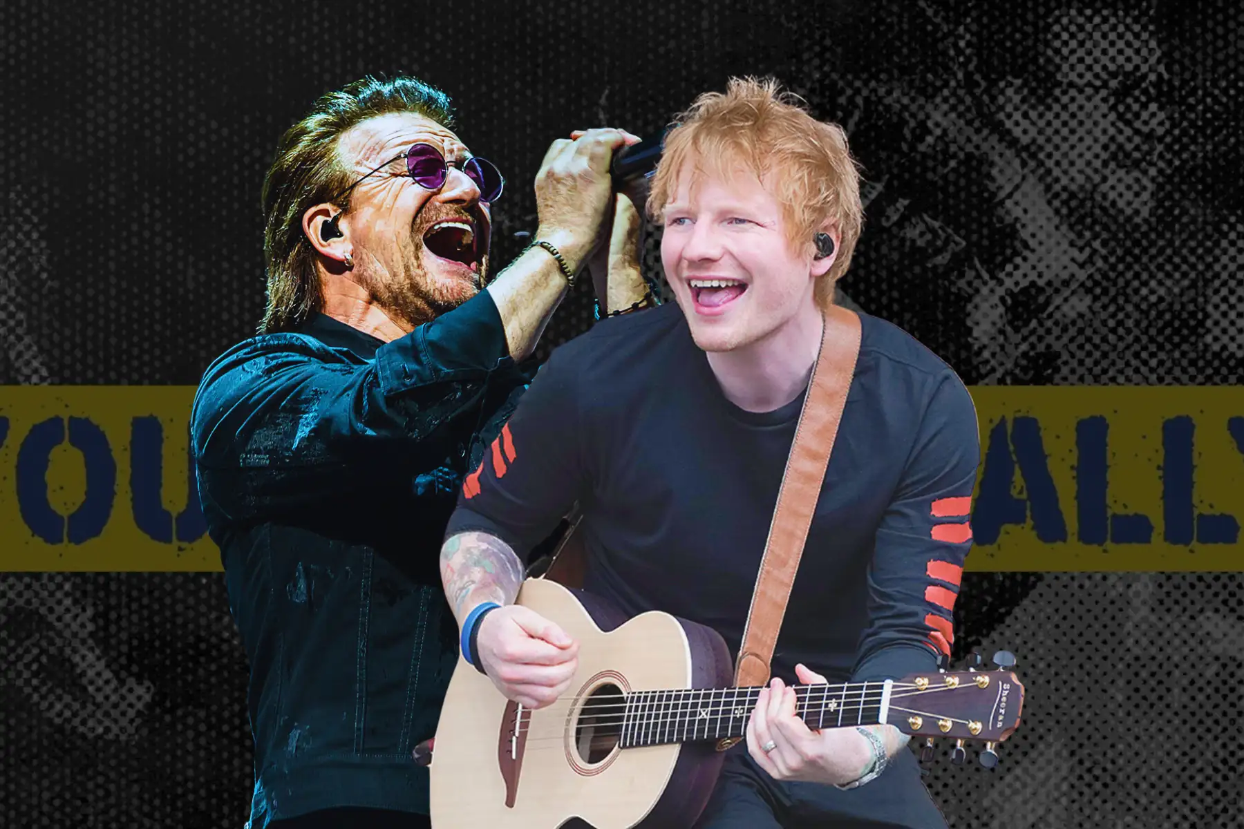 Bono y Ed Sheeran