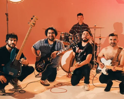Fother Muckers en el estudio de grabación