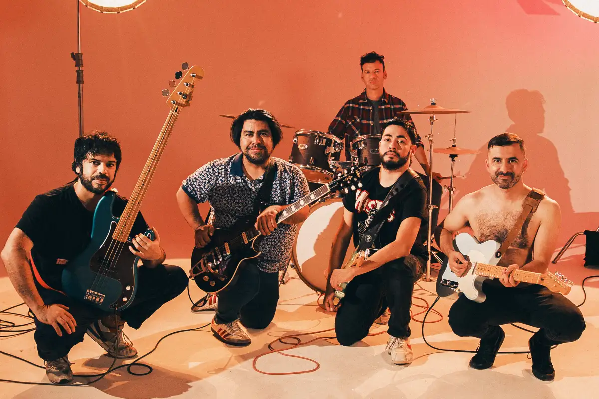 Fother Muckers en el estudio de grabación