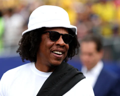Jay-Z en un partido del Mundial 2026 en Filadelfia