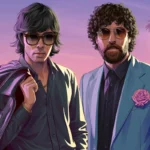 Justice, Gaspard Augé y Xavier de Rosnay, en una ilustración de ‘Grand Theft Auto VI’