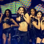 KATSEYE interpretando “Gameboy” en el Hollywood Palladium