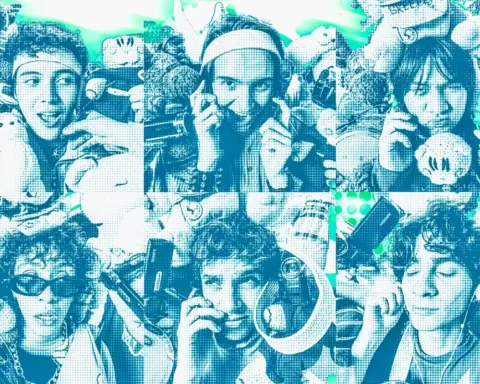 Collage de los integrantes de Los Skeepers para el sencillo “2005”
