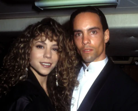 Mariah Carey y su hermano Morgan Carey en 1991