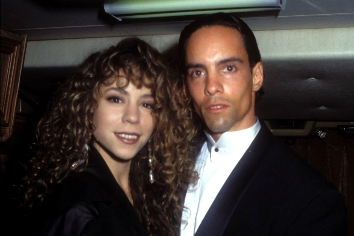 Mariah Carey y su hermano Morgan Carey en 1991