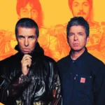 Liam Gallagher y Noel Gallagher con The Beatles