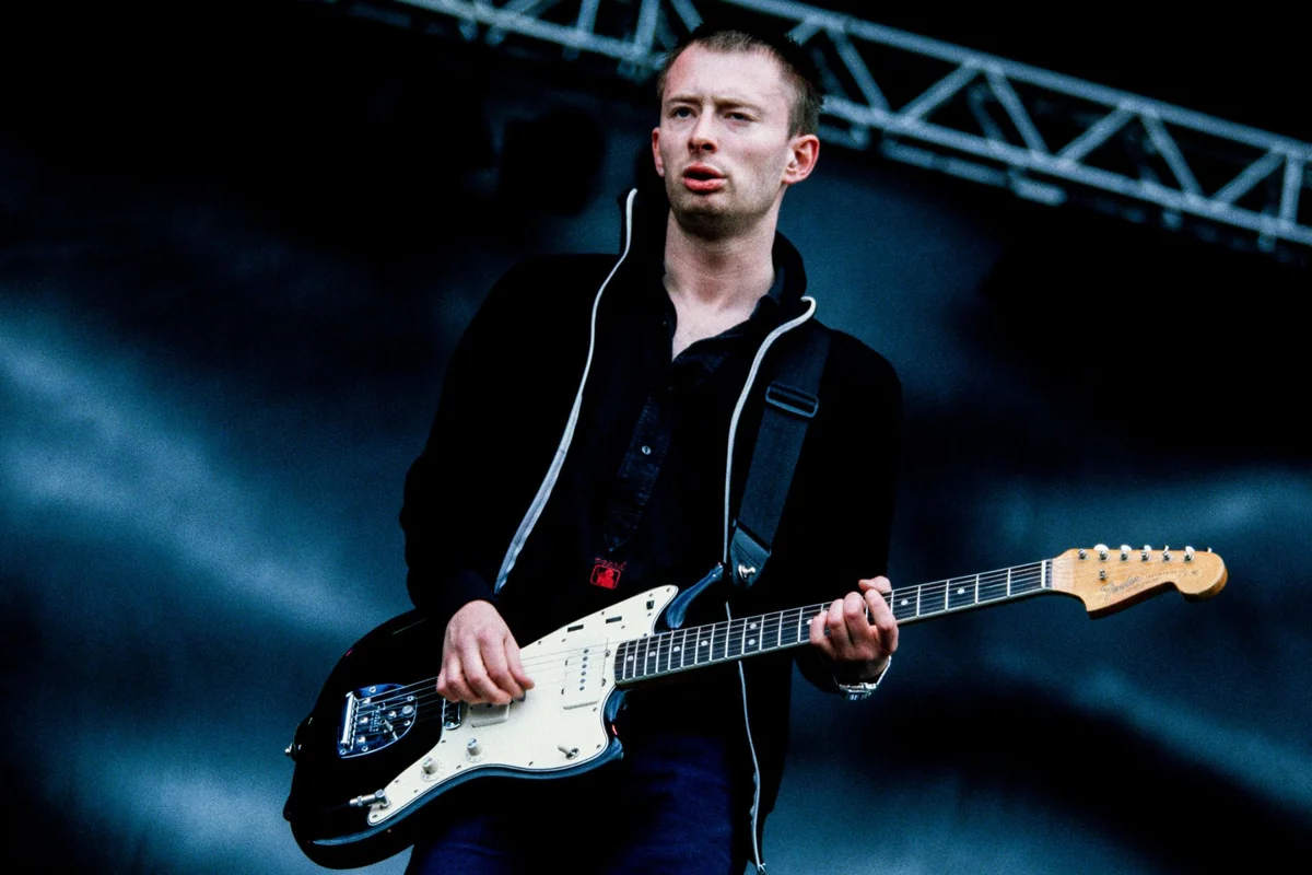 Thom Yorke de Radiohead en 1997